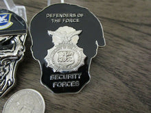 Load image into Gallery viewer, USAF Security Forces Defenders of the Force MP SF Skull Challenge Coin