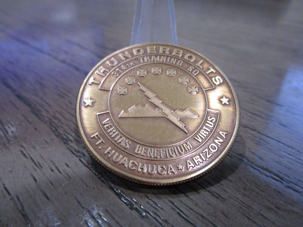 Vintage USAF 314th Training Squadron FT Huachuca AZ Challenge Coin #614R