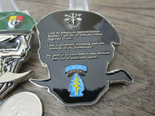 Load image into Gallery viewer, US Army 3rd SFG(A) Special Forces Group Green Berets Creed Reapers Skull Challenge Coin