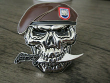 Load image into Gallery viewer, US Army 82nd Airborne Division Beret Skull Death From Above Challenge Coin
