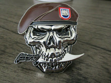 Load image into Gallery viewer, US Army 82nd Airborne Division Beret Skull Death From Above Challenge Coin