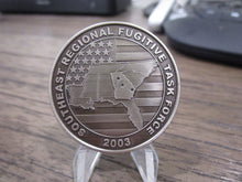 Load image into Gallery viewer, Vintage DOJ United States Marshal Southeast Regional Task Force Challenge Coin