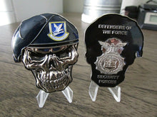 Load image into Gallery viewer, USAF Security Forces Defenders of the Force MP SF Skull Challenge Coin
