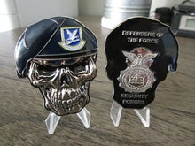 Load image into Gallery viewer, USAF Security Forces Defenders of the Force MP SF Skull Challenge Coin