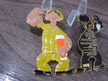 Load image into Gallery viewer, USN Dark Skin Popeye The Sailor Man Anchors Aweigh Navy Chief CPO Challenge Coin
