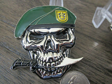Load image into Gallery viewer, US Army 1st SFG(A) Special Forces Group Green Berets Creed Reapers Skull Challenge Coin