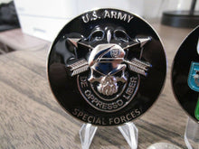 Load image into Gallery viewer, United States Army Special Forces Group Airborne Green Berets Skull Challenge Coin
