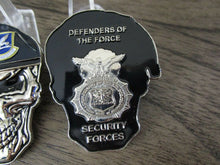 Load image into Gallery viewer, USAF Security Forces Defenders of the Force MP SF Skull Challenge Coin