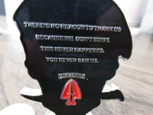 Load image into Gallery viewer, 1st Special Forces Delta Force JSOC SFOD-D We Don't Exist Skull Challenge Coin