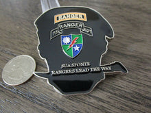 Load image into Gallery viewer, US Army 75th Ranger Regiment Rangers Lead the Way Beret Skull Challenge Coin
