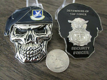 Load image into Gallery viewer, USAF Security Forces Defenders of the Force MP SF Skull Challenge Coin
