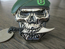 Load image into Gallery viewer, US Army 10th SFG(A) Special Forces Group Green Berets Creed Reapers Skull Challenge Coin
