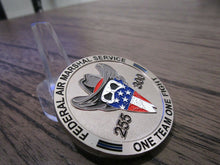 Load image into Gallery viewer, Federal Air Marshal One Team One Fight Western Masked Skull Challenge Coin

