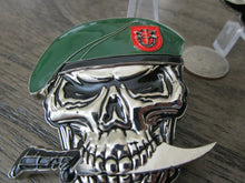 Load image into Gallery viewer, US Army 7th SFG(A) Special Forces Group Green Berets Creed Reapers Skull Challenge Coin
