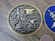Load image into Gallery viewer, Navy Seal Team Six K9 Blue Squad Canes Pugnaces ( War Dogs ) Navy Seal K9 Challenge Coin
