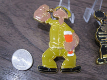 Load image into Gallery viewer, USN Dark Skin Popeye The Sailor Man Anchors Aweigh Navy Chief CPO Challenge Coin