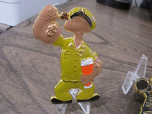 Load image into Gallery viewer, USN Dark Skin Popeye The Sailor Man Anchors Aweigh Navy Chief CPO Challenge Coin