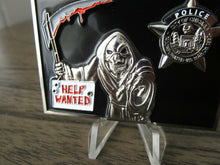 Load image into Gallery viewer, Chicago Police Department CPD Grim Reaper Help Wanted Murder City Challenge Coin
