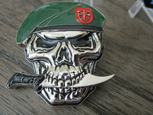 Load image into Gallery viewer, US Army 7th SFG(A) Special Forces Group Green Berets Creed Reapers Skull Challenge Coin