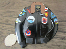 Load image into Gallery viewer, United States Navy Top Gun Maverick's Fighter Pilot Flight / Bomber Jacket CPO Challenge Coin