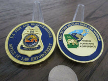 Load image into Gallery viewer, United States Fish and Game Wildlife Service  NC SC GA  Office of Law Enforcement Inspector Challenge Coin
