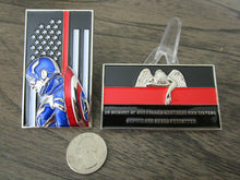 Load image into Gallery viewer, Captain America Firefighter Fireman Thin Red Line Challenge Coin
