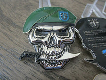 Load image into Gallery viewer, US Army 19th SFG(A) Special Forces Group Green Berets Creed Reapers Skull Challenge Coin