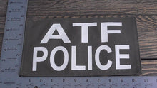 Load image into Gallery viewer, ATF Police Agent Hook &amp; Loop Large Jacket Back Patch #951W
