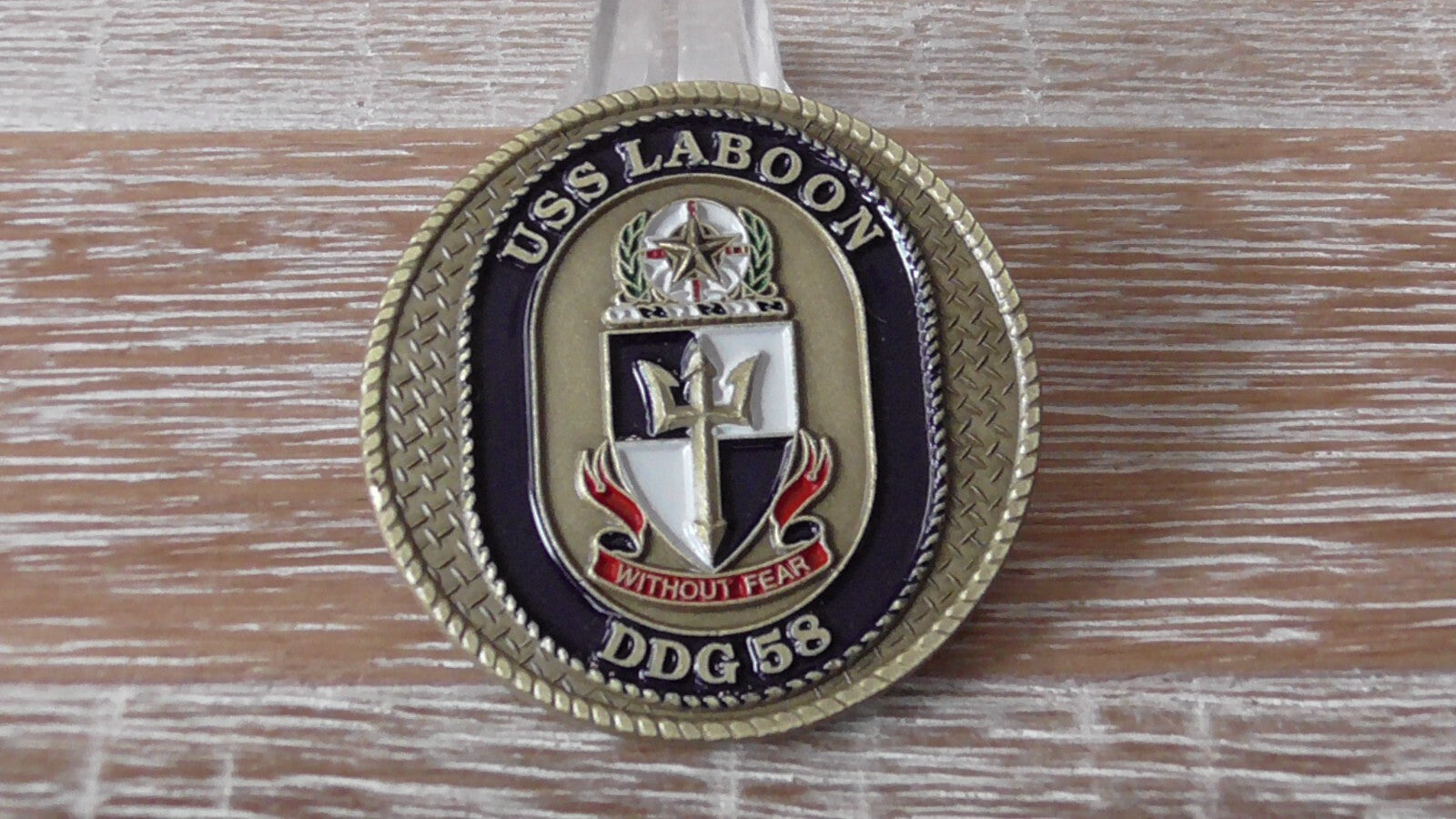 USN USS Laboon DDG-58 Without Fear Challenge Coin #A231 – One World ...