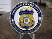 Load image into Gallery viewer, FAMS Federal Air Marshal FAM Chicago Field Office Challenge Coin
