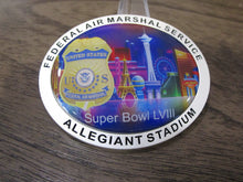 Load image into Gallery viewer, FAMS Federal Air Marshal FAM Super Bowl LVIII 2024 Las Vegas Challenge Coin
