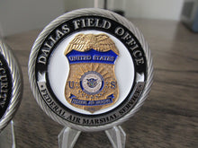 Load image into Gallery viewer, Federal Air Marshal Service Dallas Field Office DTI UAS Detect, Track, and Identify Unmanned Aerial Systems Challenge Coin
