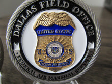 Load image into Gallery viewer, Federal Air Marshal Service Dallas Field Office DTI UAS Detect, Track, and Identify Unmanned Aerial Systems Challenge Coin
