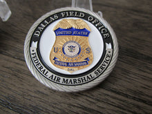 Load image into Gallery viewer, Federal Air Marshal Service Dallas Field Office DTI UAS Detect, Track, and Identify Unmanned Aerial Systems Challenge Coin
