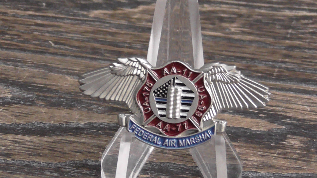 Federal Air Marshal FAM FAMS AA-11 AA-77 UA-93 UA-175 Lapel Pin