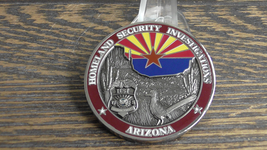 HSI ICE Immigration & Customs Enforcement Phoenix Arizona Challenge Coin #181W