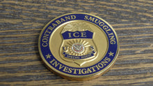 Load image into Gallery viewer, ICE Immigration &amp; Customs Enforcement Contraband Smuggling Investigations Challenge Coin #183W
