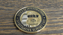 Load image into Gallery viewer, ICE Immigration &amp; Customs Enforcement Investigative Support Unit Challenge Coin # 185W
