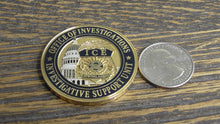 Load image into Gallery viewer, ICE Immigration &amp; Customs Enforcement Investigative Support Unit Challenge Coin # 185W
