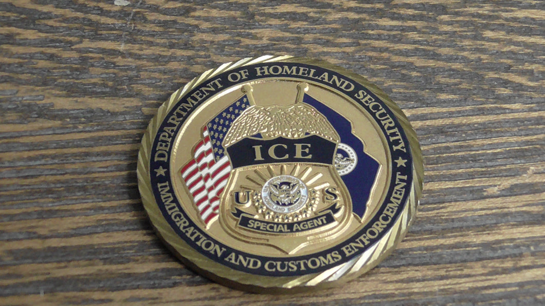 ICE Immigration & Customs Enforcement SAC Special Agent In Charge New York Challenge Coin # 186W