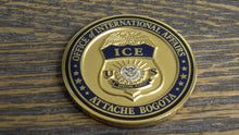 Load image into Gallery viewer, ICE Immigration &amp; Customs Enforcement Office Of International Affairs Attache Bogota Colombia Human Smuggling &amp; Trafficking Unit Challenge Coin #188W
