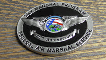 Load image into Gallery viewer, FAMS Federal Air Marshal Sky Marshal Program 60th Anniversary Challenge Coin
