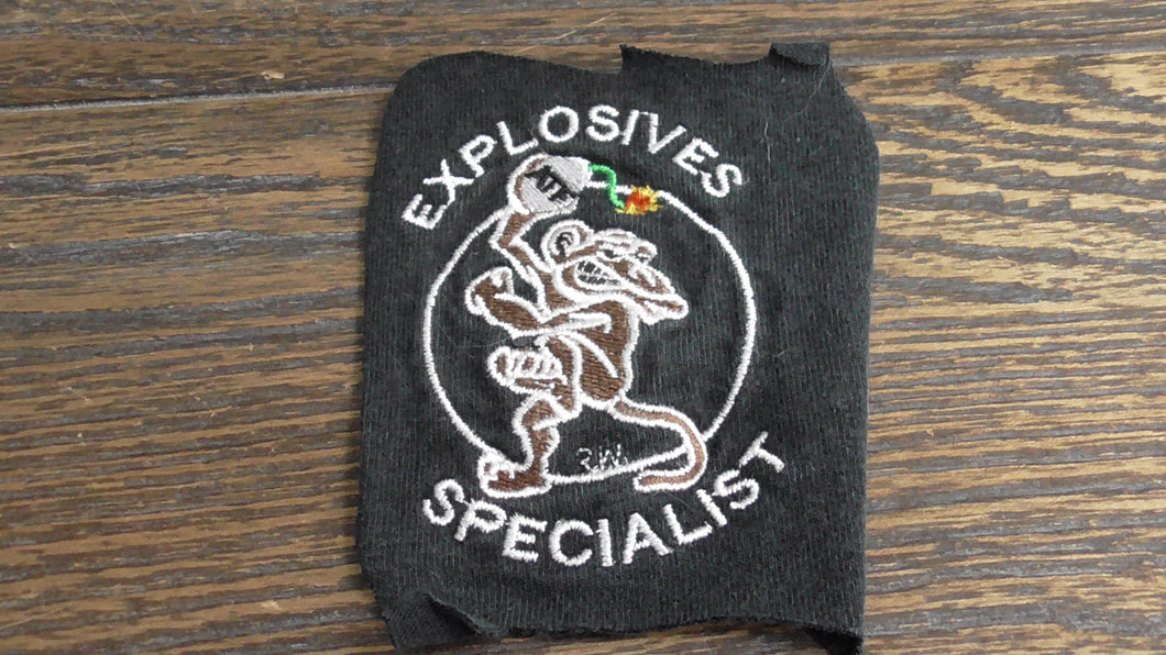 Vintage Obsolete US ATF Explosives Specialist Special Agent Patch #872W