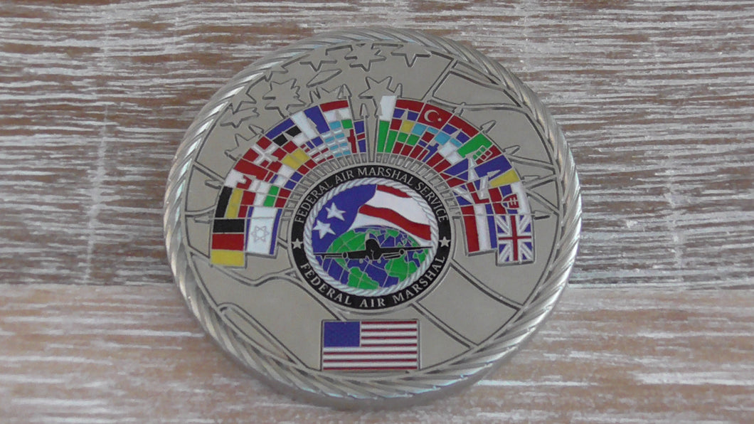 FAM FAMS Federal Air Marshal International Challenge Coin