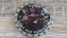 Load image into Gallery viewer, FAM FAMS Federal Air Marshal POTUS Trump &amp; Superheroes Fight For Democracy Challenge Coin
