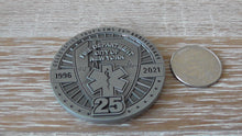 Load image into Gallery viewer, FDNY EMS 25th Anniversary 1996 - 2021 Challenge Coin #795Y
