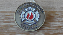 Load image into Gallery viewer, FDNY Fire Department City Of New York 20th Anniversary 9/11/2001 Challenge Coin #797Y
