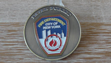 Load image into Gallery viewer, FDNY Fire Department City Of New York 20th Anniversary 9/11/2001 Challenge Coin #797Y
