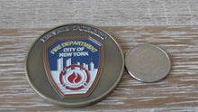 Load image into Gallery viewer, FDNY Fire Department City Of New York 20th Anniversary 9/11/2001 Challenge Coin #797Y
