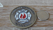 Load image into Gallery viewer, FDNY Fire Department City Of New York 20th Anniversary 9/11/2001 Challenge Coin #797Y
